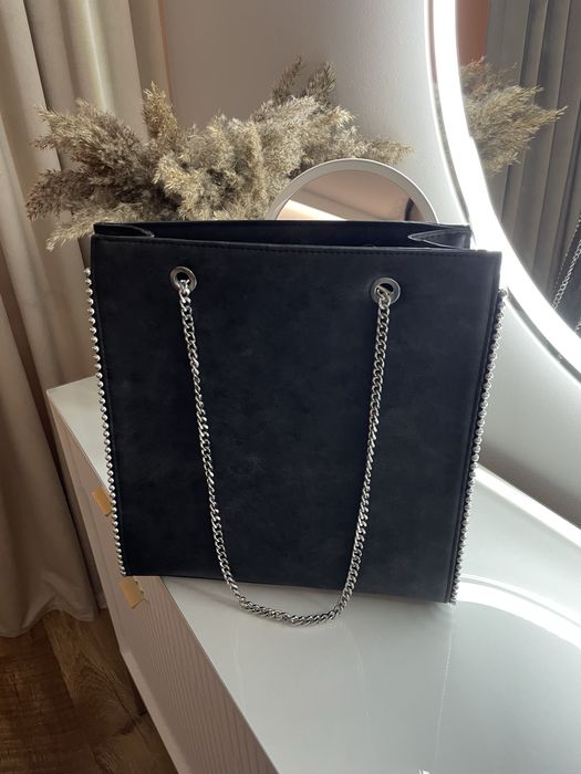 Torebka duża na ramię czarna CROPP