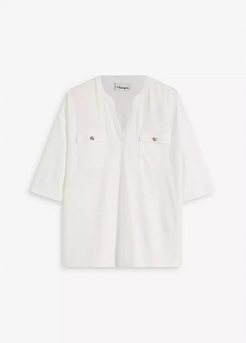 B.P.C bluzka t-shirt z kieszonką na piersi ^52/54