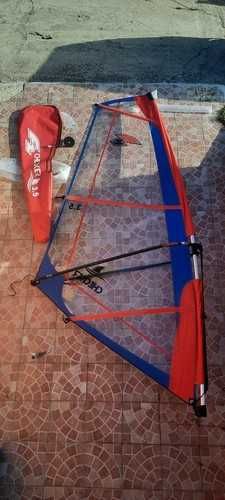 Парус для виндсерфинга F2 Checker 3,5 м² с мачтой и гиком