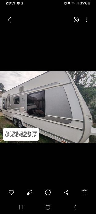 11.500€ Caravana Fendt Diamant 6metros francesa com toda documentação