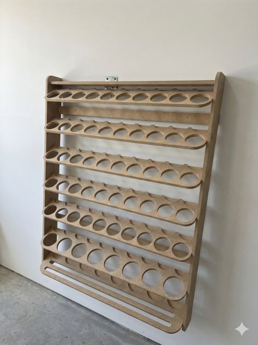 Solidny Regał / Półka na Spraye – MDF 12mm – 83x105 cm – Do Warsztatu
