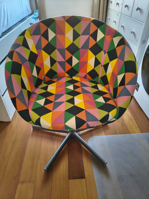 Cadeira escritório ikea colorida