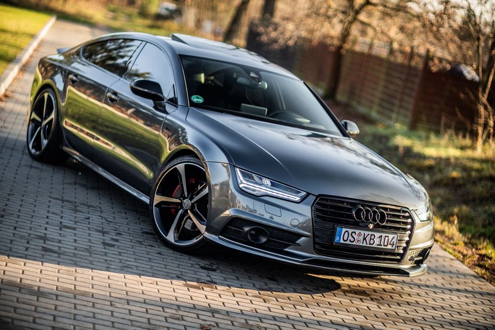 Audi A7 Sportback Lift Competition BiTurbo 326KM Matrix Kubełki Kamery 21 cali Head UP A