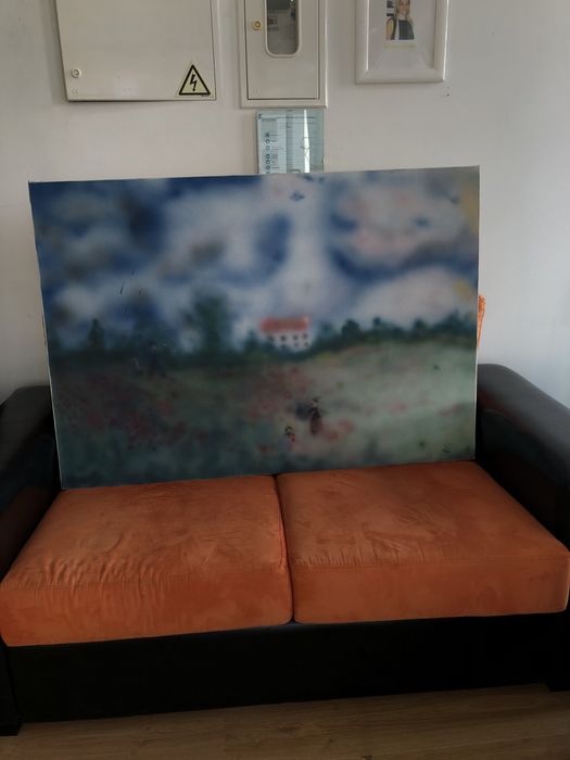 Quadro pintado à mão com 30 anos