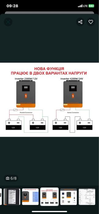 Гібридний інвертор POW-HVM4.2K-24V-D
