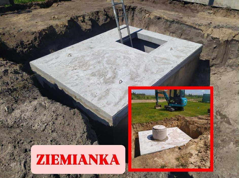 Piwnica Ogrodowa Ziemianka Szambo Betonowe
