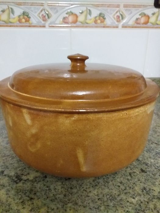 Tacho/Caçarola Em Grés Vidrado