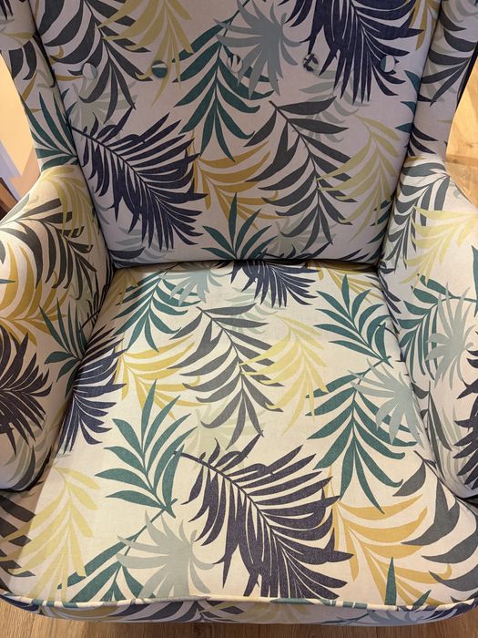 Fotel Strandmon Ikea liście