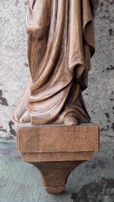 Rzeźba drewniana Madonna z Dzieciątkiem  lata 80