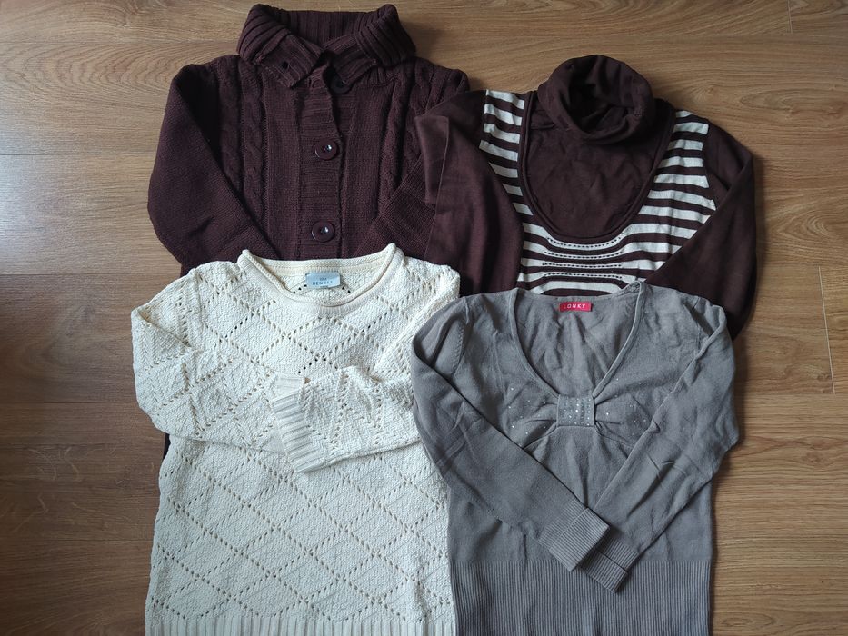 Zestaw 4 damskich swetrów - rozmiar M