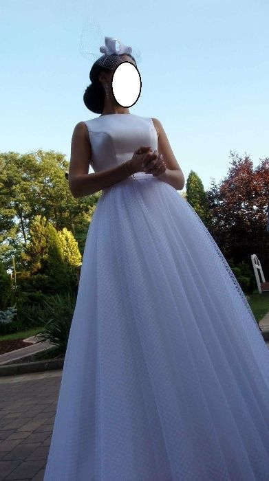 Suknia ślubna na ślub Fulara&Żywczyk biała do zmierzenia piękna tiul