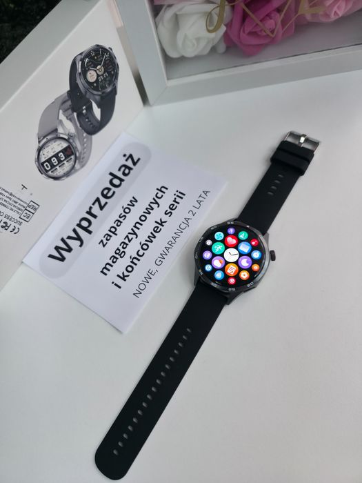 Smartwatch GT5 PRO – AMOLED 1,53", rozmowy Bluetooth, NFC,