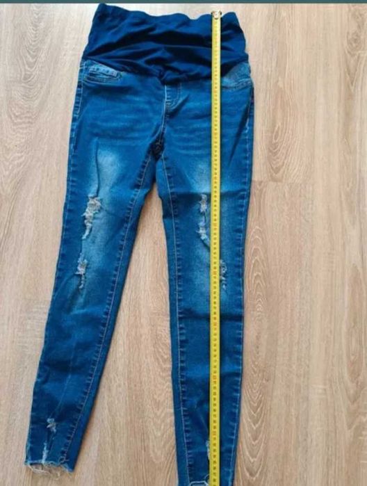 2x Spodnie ciążowe jeansowe S/M