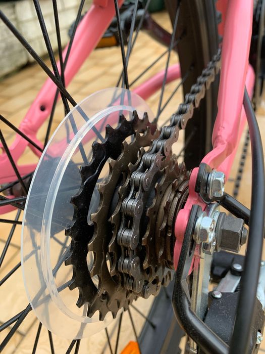 Bicicleta de montanha criança cor-de-rosa