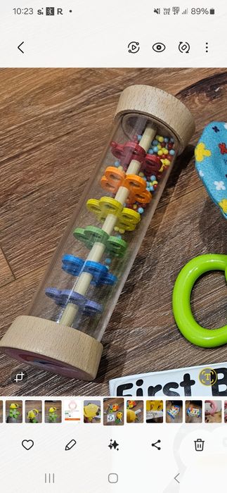 Grzechotka drewniana