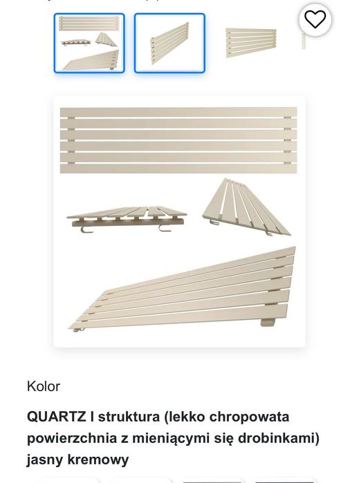 Grzejnik poziomy