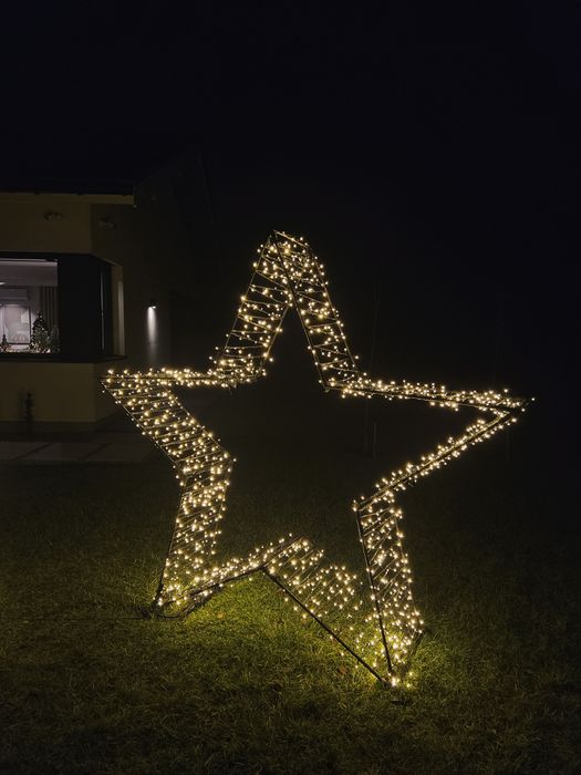 Gwiazda ozdobna świąteczna ogród zewnętrzna duża 2 metry