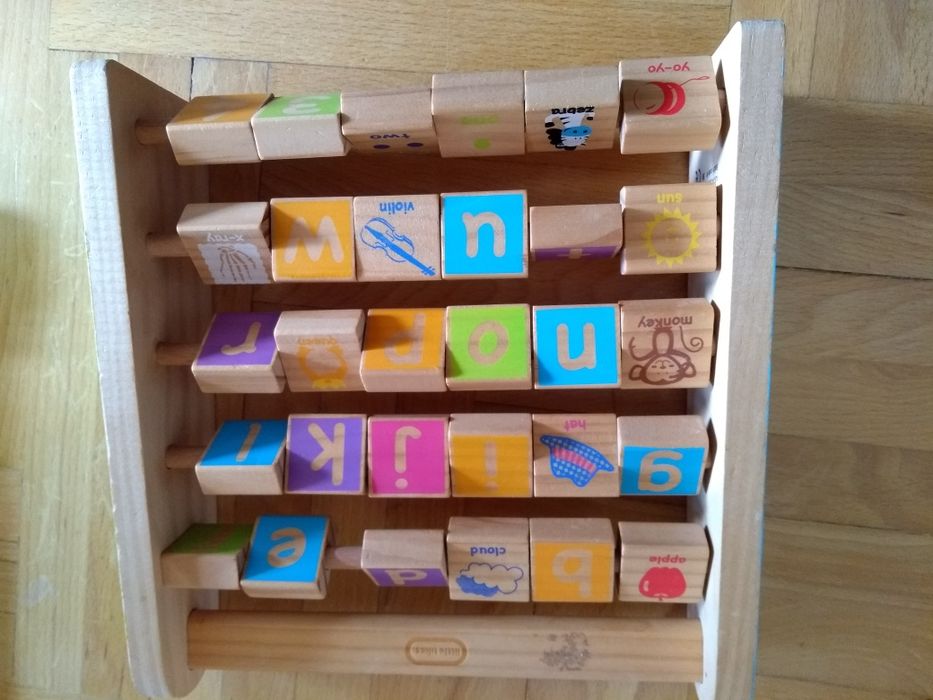 Drewniany alfabet angielski little tikes