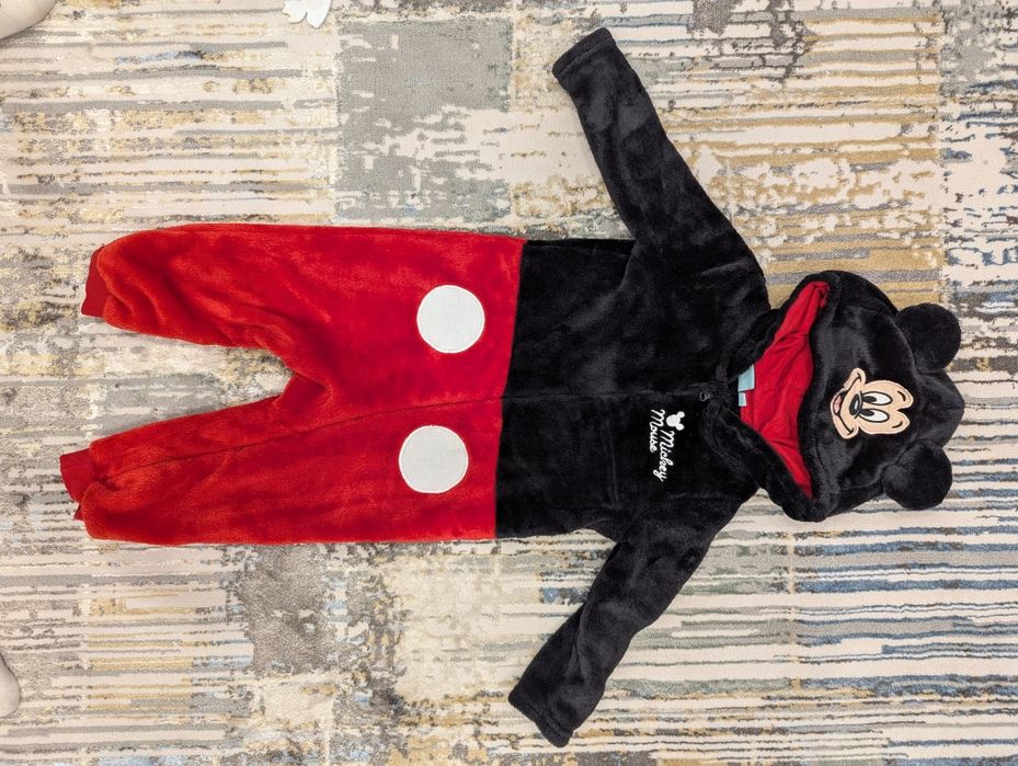 Pajac ciepły rozm 86 cm  Myszka Miki