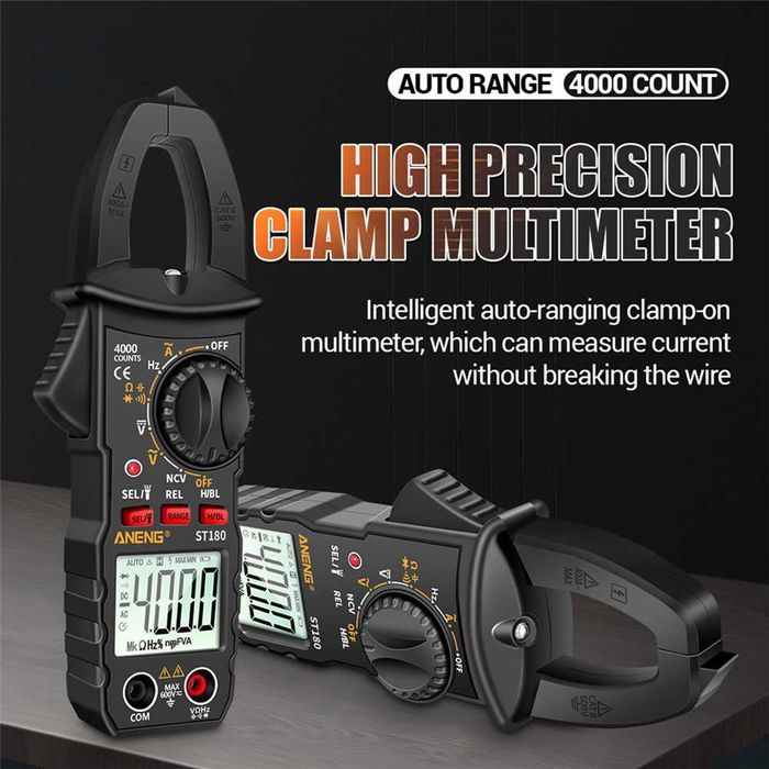Profesjonalny multimetr cęgowy ANENG ST180