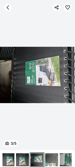 Składane łóżko ogrodowe Gardenic