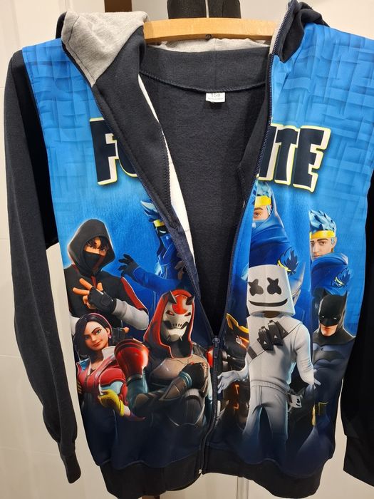 Granatowa bluza Fortnite 158 nowa