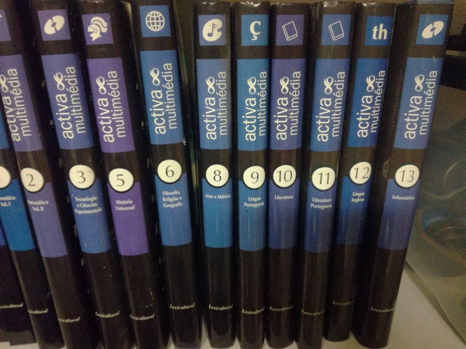 Enciclopédia Activa Multimédia 13 volumes + 7 CDs