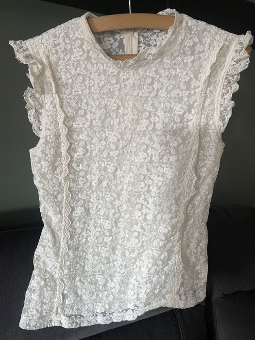 Koronkowa bluzka bez rekawów New Look
