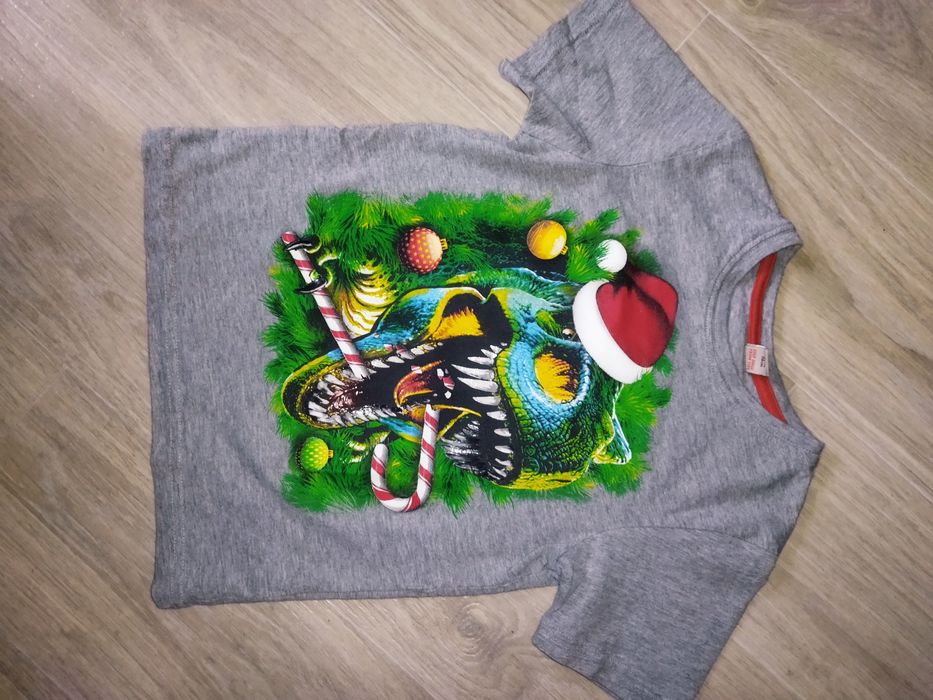 Новогодний свитер футболка на мальчика 6-7 лет