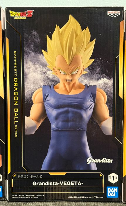 Lote 3 Figuras Dragon Ball Z Grandista - Goku, Vegeta e Gogeta