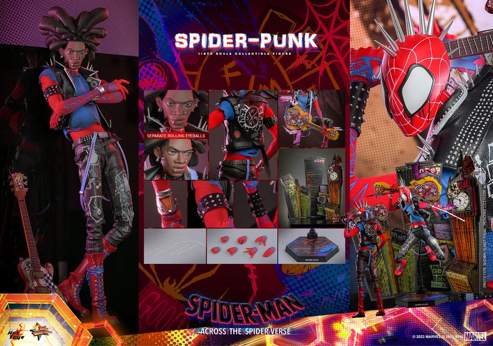 Фигурка 1/6 hot toys mms 726 ACROSS THE SPIDER-VERSE – SPIDER-PUNK