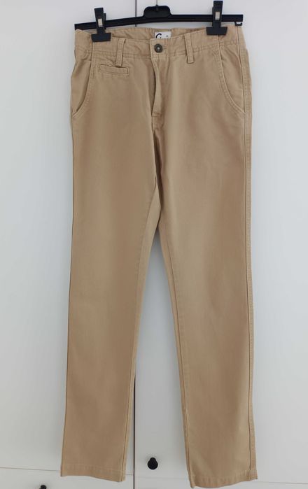 Beżowe bawełniane spodnie