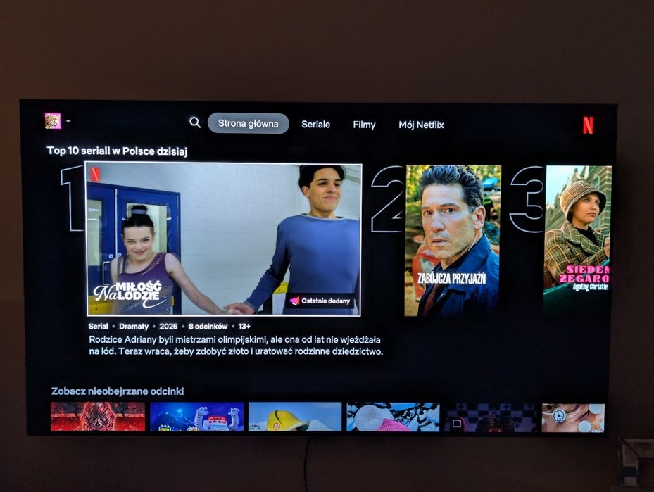 Telewizor LG OLED55B7V sprawny z oznakami wypalenia matrycy