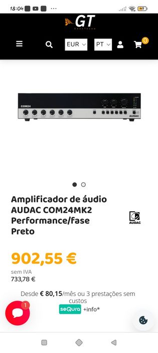 Amplificador mais colunas na caixa sem estrear