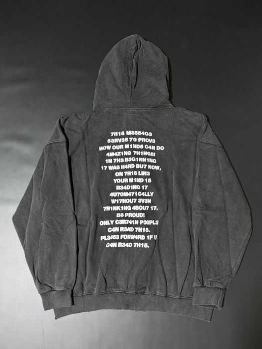зип худи Vetements Brain Power zip hoodie