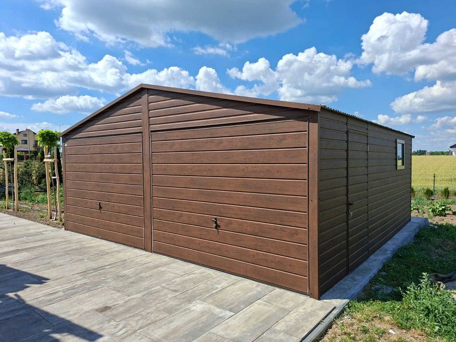 Garaż blaszany 6x5 m PREMIUM garaże blaszane 6x5 7x5 8x5 9x5 6x6 7x6 8x6 9x6 PRODUCENT garaży PREMIUM !!!