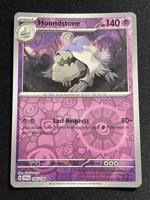 Carta Pokémon Houdstone 106/198 Scarlet & Violet