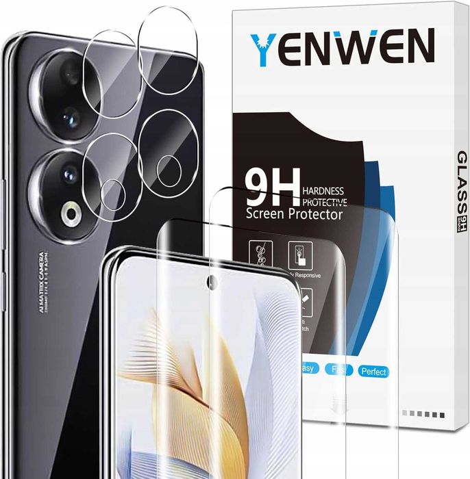 Yenwen Szkło hartowane do Honor 90 Lite 5G, 3D 2+2