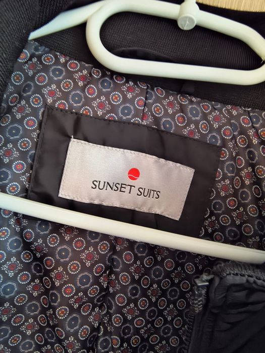 Płaszcz męski gruby czarny wełniany  Sunset Suits - XL - jak nowy!