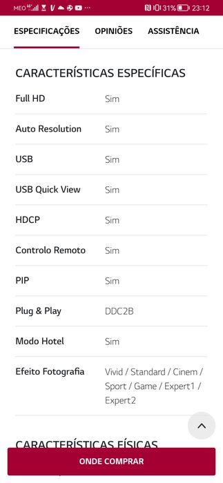 Televisão LG 22MN43
