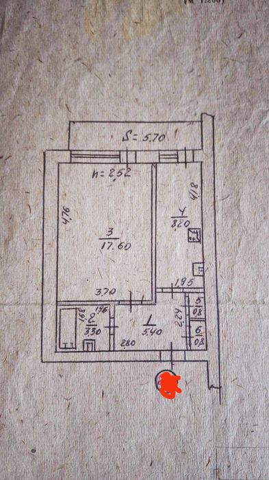 Продаю 1 кім.кв.вул Сумської Тероборони!