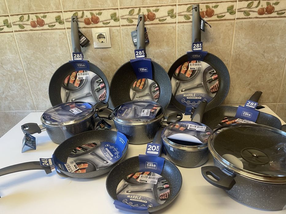 Conjunto dencozinha tachos panelas e frigideiras novo