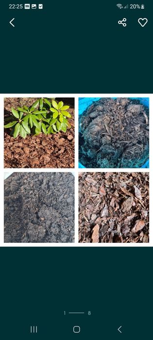 Kora sosnowa Ziemia ogrodowa obornik