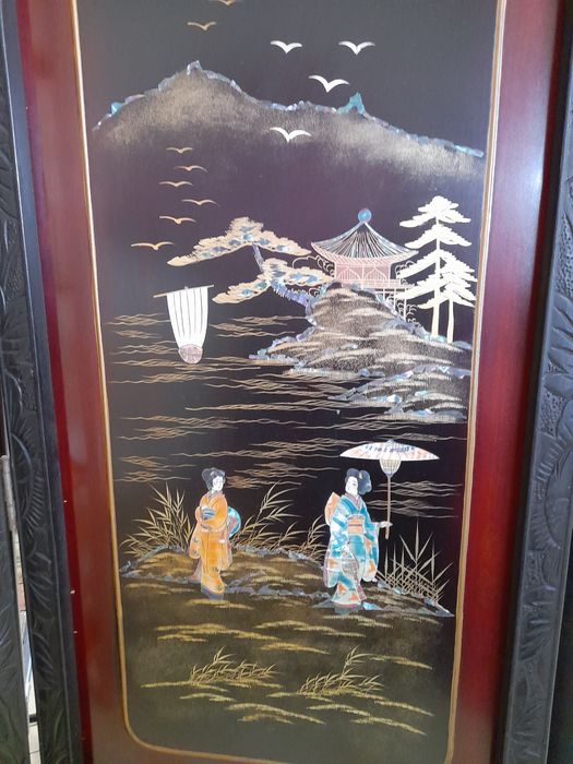 Biombo chinês antigo