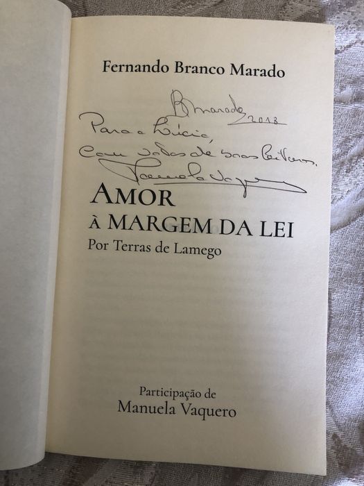 Romance “Amor à margem da Lei”