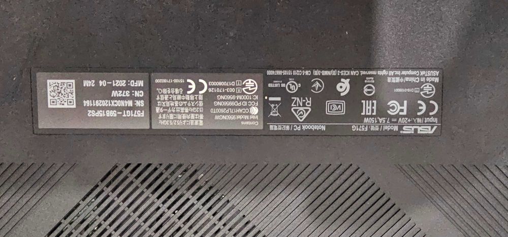 Portátil gaming, asus F571G, roda todos os jogos populares.