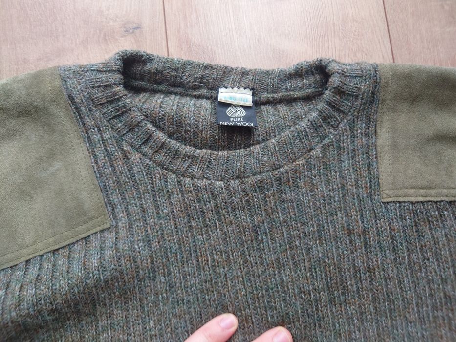 Sweter wojskowy Brytyjski 100 wełna