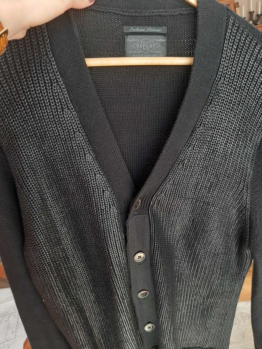 Sweter kardigan zapinany męski