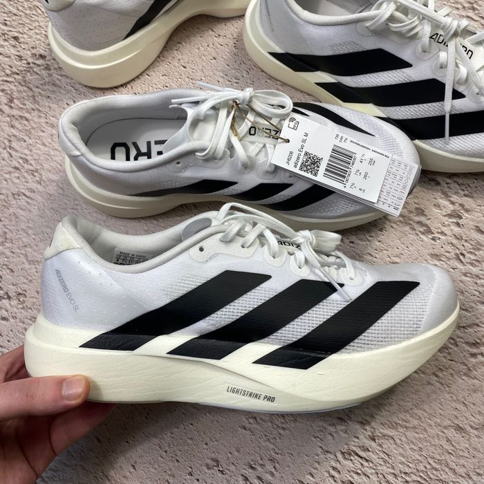 jh6206 нові елітні бігові кросівки adidas adizero evo sl white