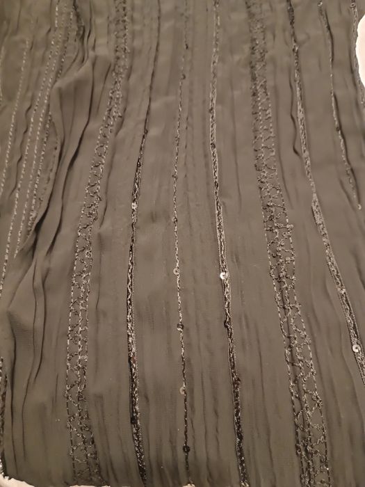 Ткань черная, жатая